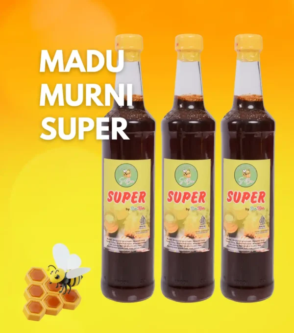 Madu Murni Super Botol Besar 460ml - 1