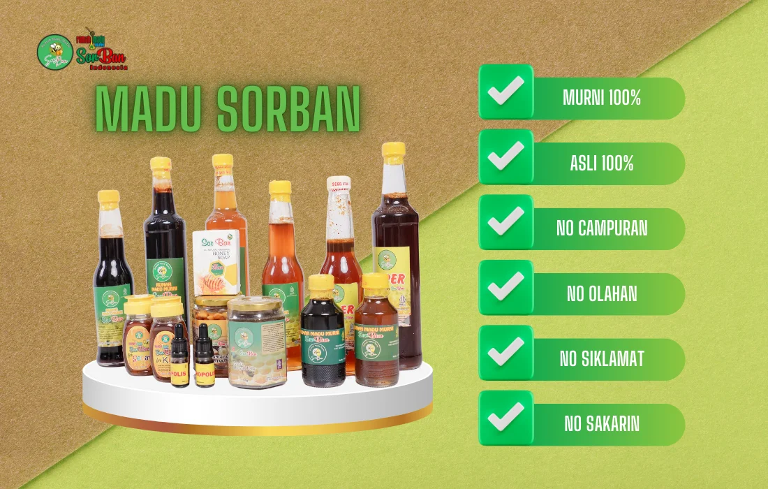 MADU SORBAN 100% MADU MURNI, TANPA CAMPURAN DAN PENGOLAHAN